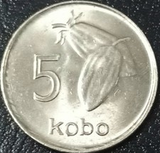 NIGERIA MONETA 5 KOBO 1976 CIRCOLATA