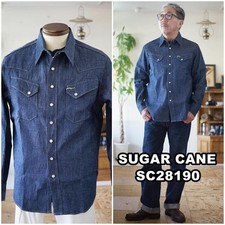 camicia western in denim canna