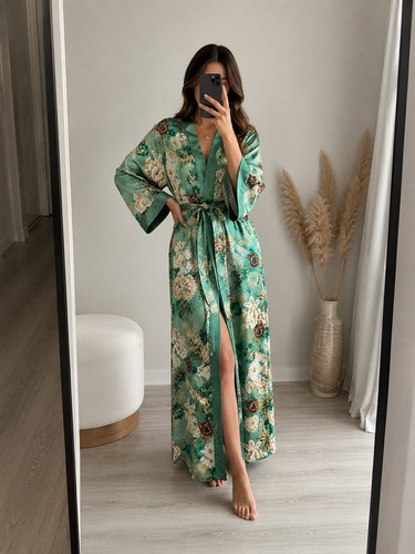 Zara verde kimono - zara,