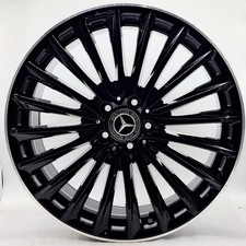 4 cerchi lega mercedes benz glc coupè r20 nero bordo diamantato lt005600