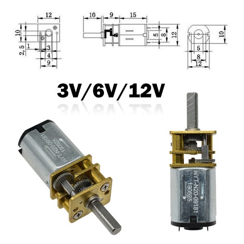 Ga12 n20 12v micro - ga12-n20, 3v/6v/12v