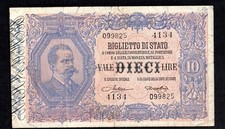 DIECI 10 LIRE VITTORIO