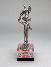 VINTAGE BUGS BUNNY ACTION FIGURE STATUETTA PELTRO CESELLATO A MANO WARNER BROS