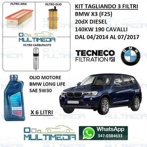 Kit tagliando filtri olio - kit,