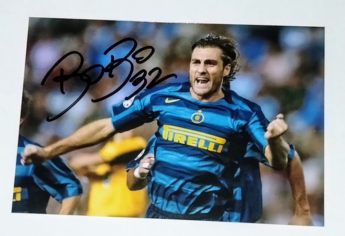 Autografo christian bobo vieri - bobo,