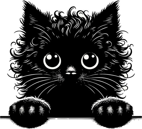 Adesivo murale adesivo gatto
