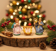 Natività Presepe 3pz Dipinta
