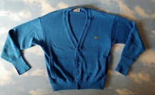 SWEATER cardigan 80's  LACOSTE TG.1 veste M circa Made in Spagna RARE