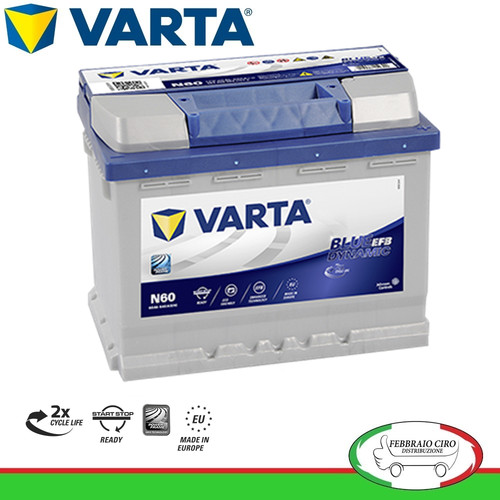 Batteria varta 60ah 12v - batteria,