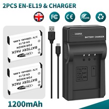 2x EN-EL19 batteria +