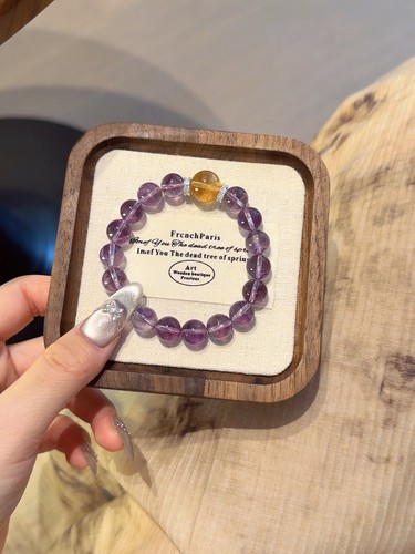 Bracciale ametista citrino - bracciale,