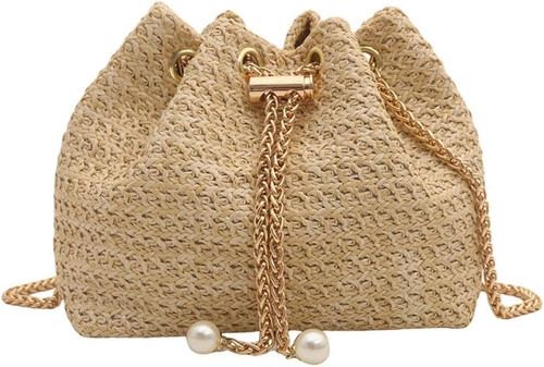 Borsa donna pochette paglia - donna,