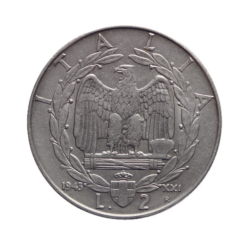 Regno italia 2 lire - dn,