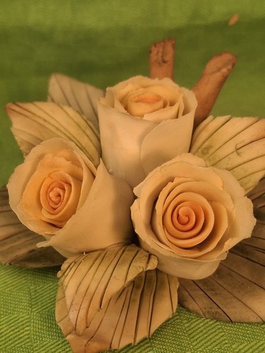 Bouquet rose in porcellana - , 3