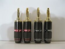 Spinotti per casse Monster Cable 4 pz. per cavi potenza diffusori Hi fi audio