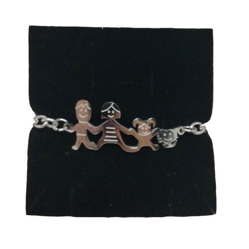 Bracciale con omini stilizzati - bracciale,