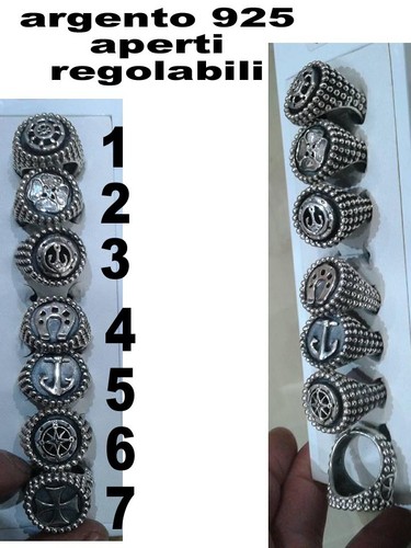 Anello uomo argento 925 croce - anello,