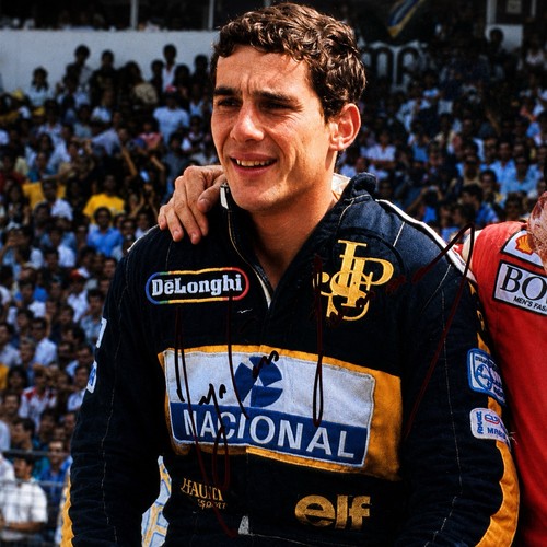 Ayrton senna foto - ayrton, firmata