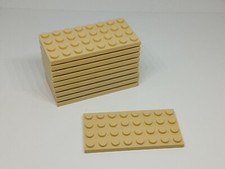LEGO : Lot 10x Plaque 4 x 8 -