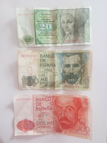 Lotto banconote del mondo - banconote,