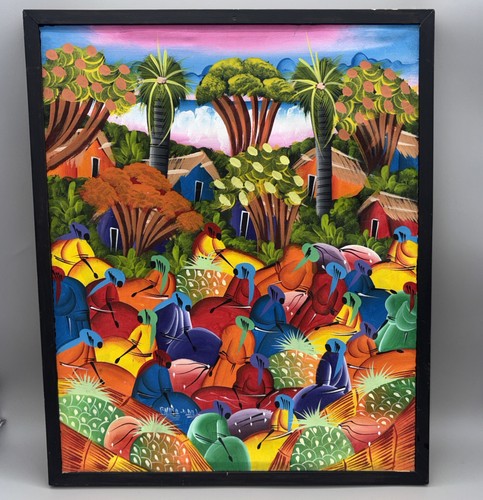 Quadro vintage mercato arte