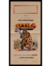 locandina ATTILA FLAGELLO DI DIO diego abatantuono rita rusic marra B342