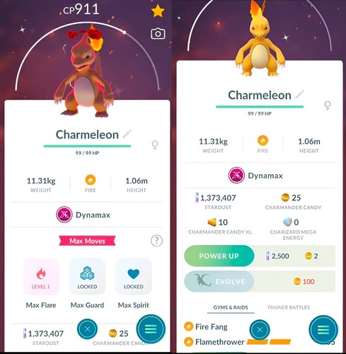 Shiny charmeleon dynamax - charmeleon,