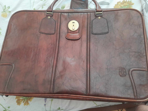 Valigia pelle vintage - pelle,