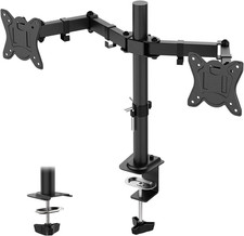 Braccio Monitor Doppio - Supporto Monitor Da Scrivania per 2 Schermi LCD/LED Da 