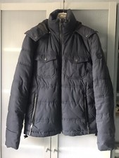 Cappotto Blu Navy con Cappuccio Rimovibile Frankie Garage Tg. S Usato