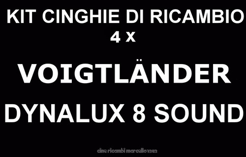 Kit cinghie ricambio 4 - cinghie,
