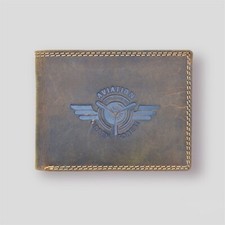 Portafoglio In Pelle Marrone