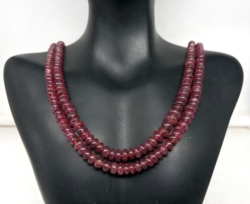 Collana con rubini due - collana,