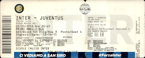 Biglietto stadio inter - biglietto,