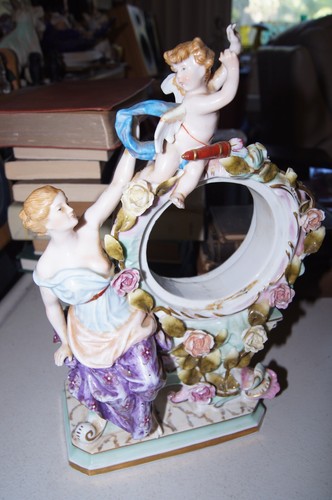 Orologio mantello porcellana - a,