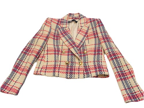Blazer doppiopetto tweed zara - doppiopetto,