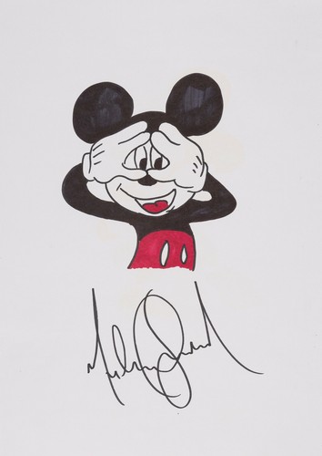 Michael jackson signed mickey - jackson, 'mickey