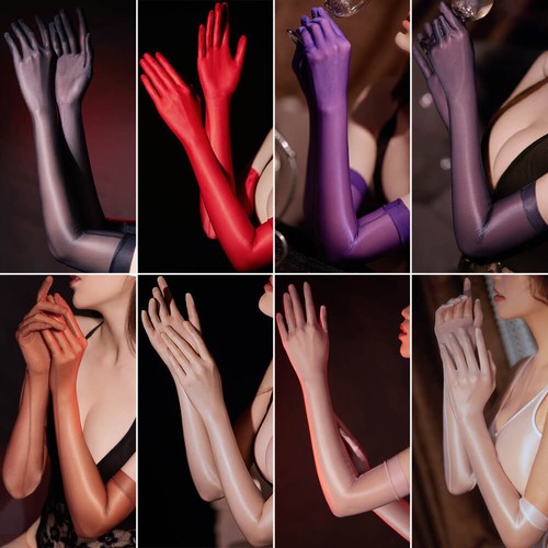 Guanti nylon lucido - guanti,