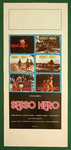 Locandina originale sesso - sesso, nero