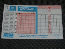 SCHEDINA TOTOCALCIO CONCORSO 7 28-9-1997