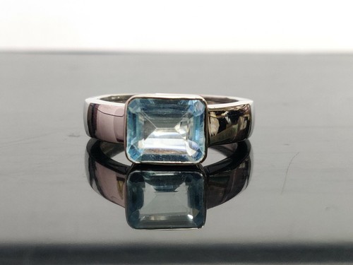 Topazio blu anello - topazio,