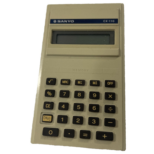Calcolatrice vintage sanyo - calcolatrice,