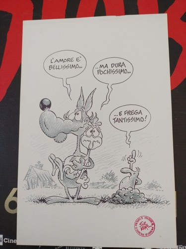 Litografia lupo alberto - alberto, silver
