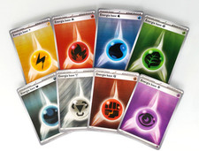 Lotto 8 Carte Pokemon Energia Olografiche Holo | SVE Luce Nera & Fuoco Bianco