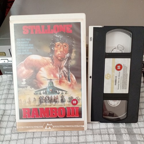 Rambo iii vhs vintage - rambo,