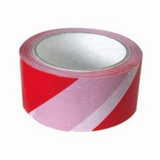 Nastro seganletico fettuccia BIANCO ROSSO cantiere segnaletica 200Mt