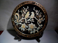 Pannello Cinese Antico di Pregio In Legno -con pietre dure pregiate