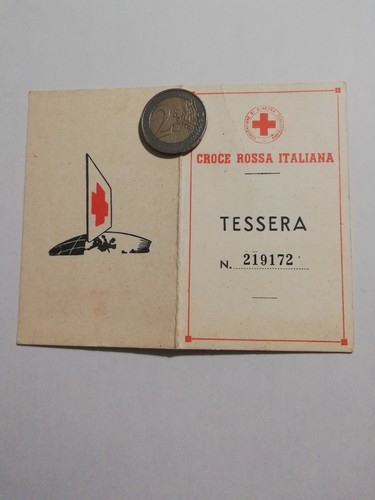 P10 tessera croce rossa - p10,