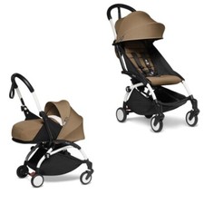 Babyzen Yoyo2 Duo Passeggino 6M+ Navicella 0M+ Telaio Bianco/Rivestimento Toffee