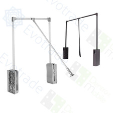 Saliscendi Appendiabiti Armadio Asta Basculante Portata 12kg Movimento Assistito